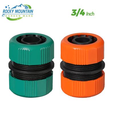 China Variable Flow Controls High Quality Plastic Garden Watering Quick Connector For 3/4 inch Hose Pipe Adapter Attachments for sale