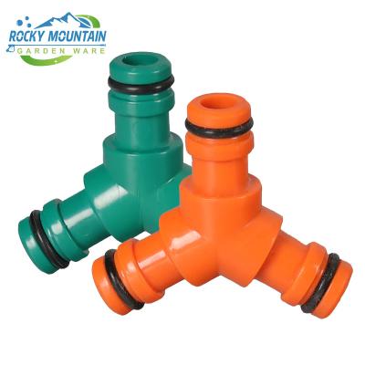 China Variable Flow Controls Y-Shaped 3 Way High Pressure Garden Watering Hose Nozzle Connector Splitter Water Splitter Garden Accessories for sale