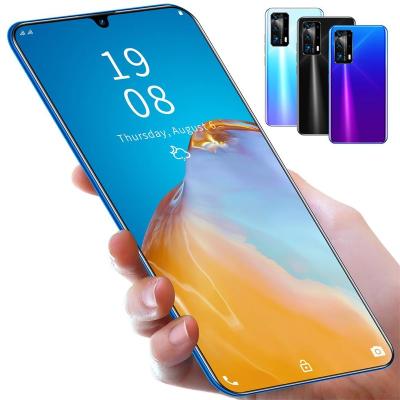 China Dual SIM Card P40 Plus Large Water Drop Screen Super Smart Phone Low Price Android Foreign Trade Mobile Phone for sale