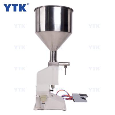 China Small Pneumatic Cosmetic Food Lotion Cream Filling Machine Oil Paste Filler for sale