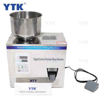 China 2-100g Beverage Particle Filling Machine with Foot Pedal for Tea Bean Seed Particle for sale