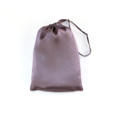 China Luxury Customized Chinese Logo Satin Drawstring Bags Real Mulberry 100% Silk Bag for sale