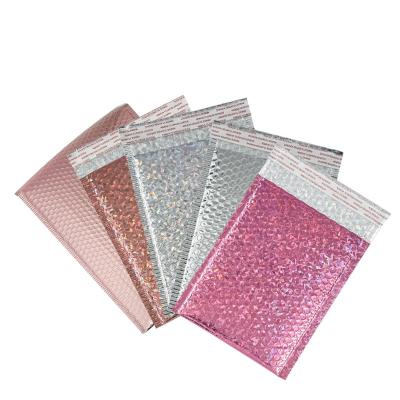 China Waterproof Custom Waterproof Holographic Coextrusion Film Bubble Bags Shipping Advert for sale