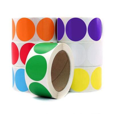 China Scratch Off Stickers Customized Round Self Adhesive Stickers White Label Sticker Roll for sale