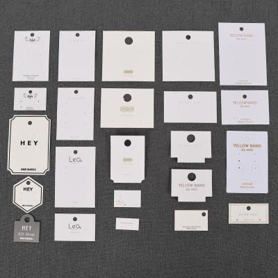 China Custom Handmade Packaging Card Customized Logo Packaging Fashion Jewelry Packaging Tags DIY Necklace Earring Display Cards for sale