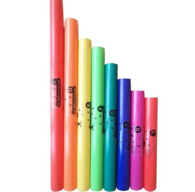 China Plastic Boomwhackers TUBE-8 Plastic Music Tubes Sound Percussion Musical Instruments for Kids Toddler Pentatonic Scale Boomwhackers for sale