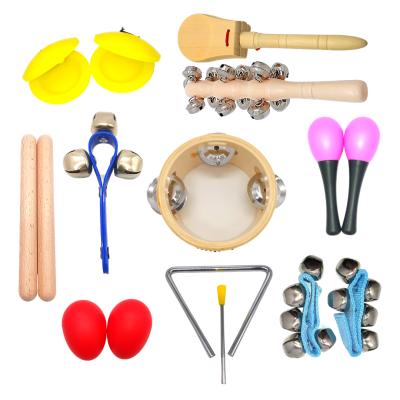 China LT10H- Music Set Wooden Musical Instrument Set Educational Toy Percussion Music Set Wood Learning for Toddlers and Kids LT10H for sale