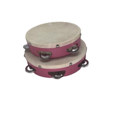 China Toy Wood Handheld Educational Tambourine 6