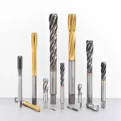 China Excellent Price China Metric Solid Carbide Thread Steel Combination Drill Combination CNC Spiral Grooving Machine Tap for sale