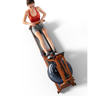 China Home Use YPOO Professinal 2021 Home Use Factory Rowing Machine Gym Rowing Machine Equipment Contract Wooden Rowing Machine for sale