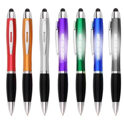 China Promotional Ballpoint Pens Wholesale Custom Logo Ballpoint Pen Personalized Business Gift Metal with led light logo for sale