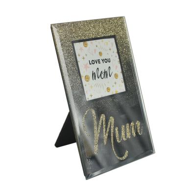 China New Classic/Postmodern Hot Sale Glitter Photo Frame Glass Wholesale for sale