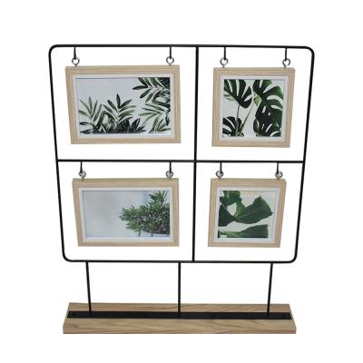 China Modern High Quality Metal Stand Photo Frames For Home Decor for sale