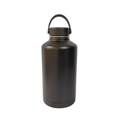 China Sustainable 64OZ Wide Mouth Double Wall Vacuum Insulated Stainless Steel Sports Water Bottles for sale