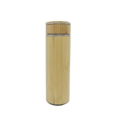 China 500ml Shell Insulated Bottle Stainless Steel Vial Coffee Vacuum Flasks Viable Bamboo Bamboo for sale