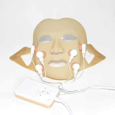 China Flaw Clearing Led Electric Beauty Skin Care Face Mask Electric Face Massager Vibrating Facial Mask for sale