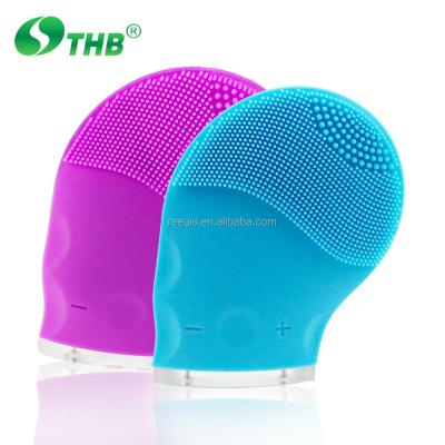 China For commercial & New Silicone Bristle Home Use Facial Rechargeable Cleaning Brush For Women Gift for sale