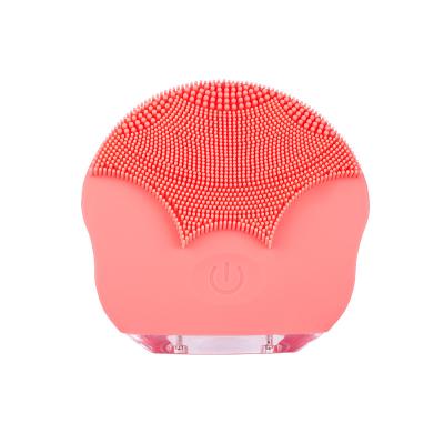 China New Product Rechargeable Silicone Electric Sonic Face Cleansing Brush Whitening for sale