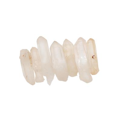 China Best Selling Natural Crystal Healing Stones Tumbled Gemstone Wholesale Clear Tumbles Quartz Stone Gravel Quartz Row Stone Points From Europe for sale