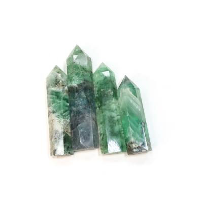 China Wholesale Europe Factory Lathe Crystal Point Energy Healing Stone Fluorite Small Point With Shaft For Sale for sale