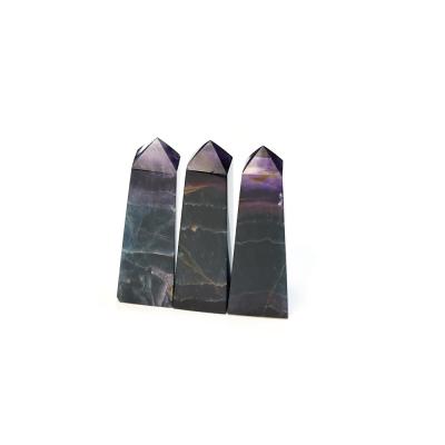 China Europe factory direct sale Natural Magic Wand Quartz Tower Crystal Point Crystals Healing Stones Fluorite Point for sale