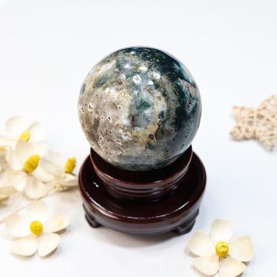 China China Good Quality Sphere Healing Crystal Ball Decoration Customized Ocean Jasper Sphere with Cheap Price for sale