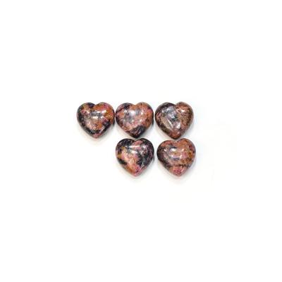 China China Wholesale Lower Price Natural Polished Pink Color Crystal Heart Mini Rhodonite Heart For Wedding Gift for sale