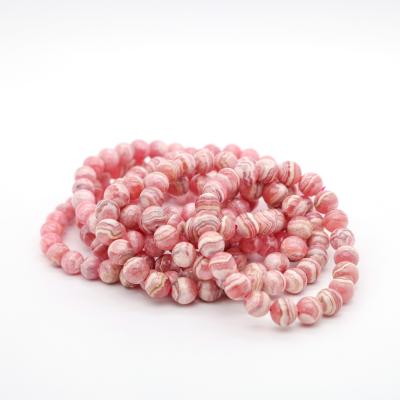 China China Natural Rhodochrosite Gemstone Beautiful Healing Crystal Bracelet for sale