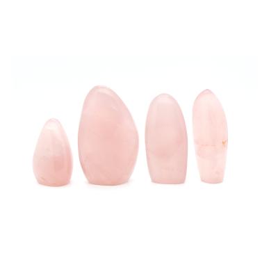 China China low price natural quartz crystals healing custom freeform stone rose quartz freeform for sale