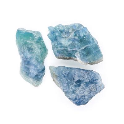 China High Quality Tumbled Natural Crystal Blue Fluorite Specimen Stone Specimen Quartz Rock Crystals From Europe For Art Collectible for sale