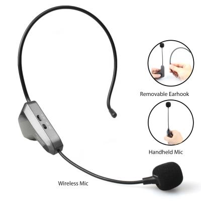 China Outdoor Headset Microphone Fashionable Design In-ear And Handheld Wireless Microphone For Teachers for sale