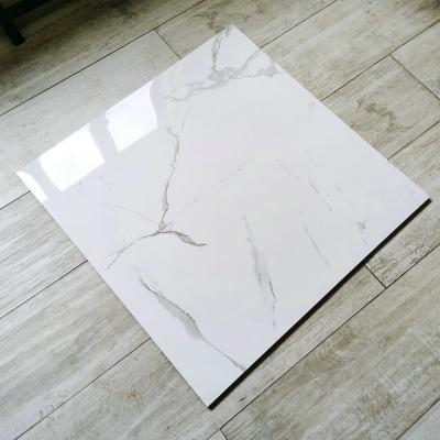 China 60x60cm 8mm Carrara Rustic White Flooring Tiles and Marbles Ceramic Tiles for sale