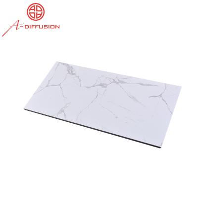 China 600x1200mm 24x48inch Carrara Porcelain Tiles Glossy White Marble Polished Floor Tile for sale