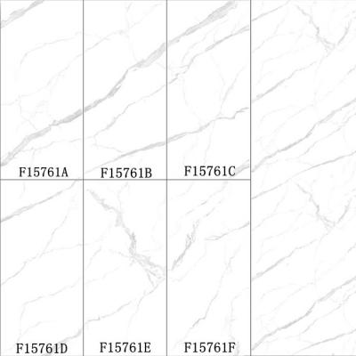 China Carrara Tile Book Match Design 150x75cm White Marble Inch 60x30 Rustic Tiles for sale