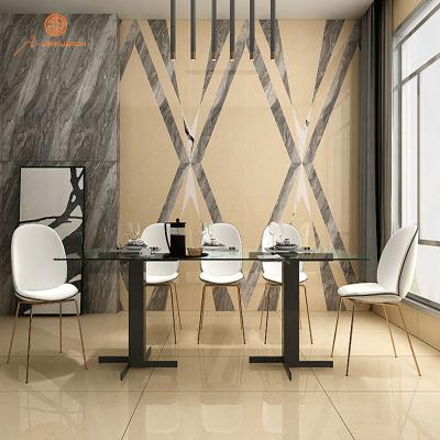 China Design 150x75cm Rustic Dark Gray Luxury Ceramic Marble Tiles Tile 60x30 Inch for sale