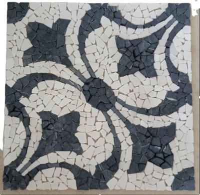 China Modern Handmade 500x500mm Artificial Marble Wall Tiles Stone Mosaic Tile for sale