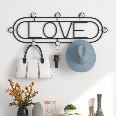 China Bedroom Contemporary Wholesale Custom Metal Decorative Entryway Wall Hooks Large for sale