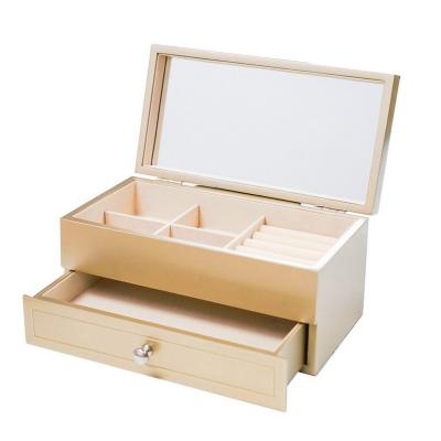 China Wholesale Custom Multifunctional Jewelry Box Organizer Original Cosmetic Display Storage Table Storage Case With Drawer for sale