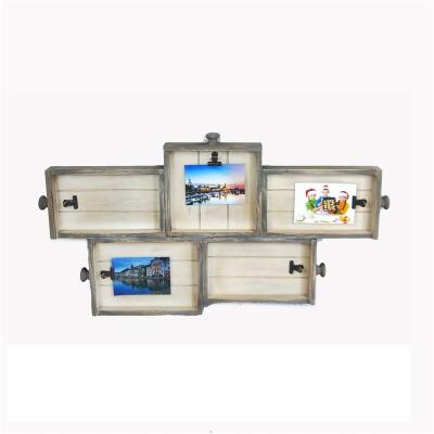 China wood note photo frame with metal clip new arrival decorative wood note photo frame with metal clip for sale