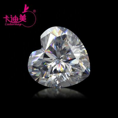 China / Cadermay heart cut moissanite diamonds with DEF color VVS loose moissanite stones with certificate for jewelry making for sale