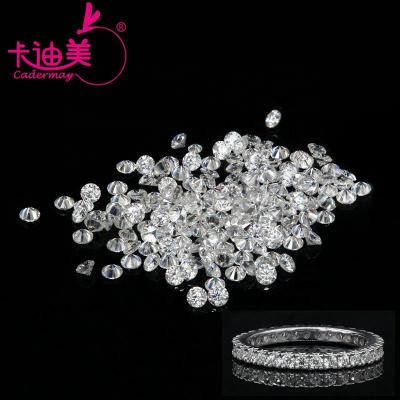 China Jewelry making Cadermay wholesale loose moissanites melee gemstones 0.9mm-2.9mm small size moissanite for jewelry watch making for sale