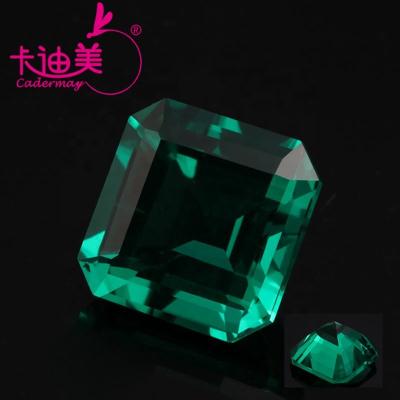 China Classic Lab Grown Gemstone Stone Loose Emerald Cut Hydrothermal Emerald For High Quality Jewelry Making Rings Necklace Pendant for sale