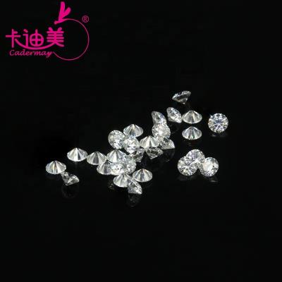 China Jewelry Making Cadermay HPHT Wholesale Lab Grown Diamond Melee Gemstone Round Brilliant Cut 0.7mm-3.0mm Price Per Carat For Watch Jewellry Make for sale