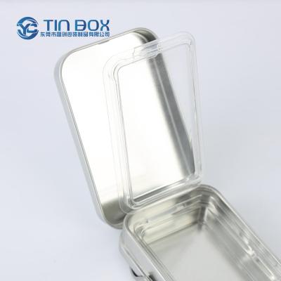 China Recycled Materials Metal Metal Gift Pill Tin Cans Box Container Mini Portable Small Storage Container Kit Tin Box With Biodegradable Insert for sale