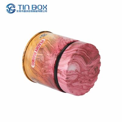 China Recycled Materials Child Food Grade Custom Resistant Tin Box Metal Tin Tea Box Food Grade Hinged Tin Box With Biodegradable Insert for sale