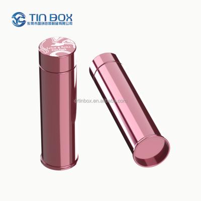 China Recyclable Custom Case Cigarette Printed Round Tin Box Child Resistant Wooden Tin Case Tin Box With Screw Lid CR Tin Box Packaging for sale