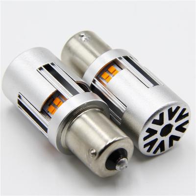 China Lujia Reverse Emergency Light 2020 New Fans 30Watt 1800lm 1156 Ba15s P21W LED Canbus Emergency Reverse Light Bulbs for sale