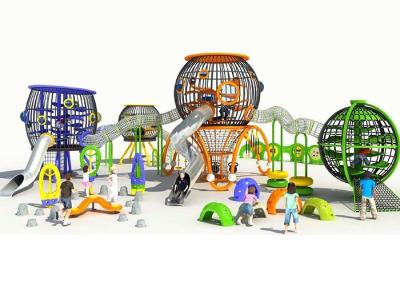 China Freestanding Small Commercial Playground Equipment Spherical With Stainless Steel Slide for sale