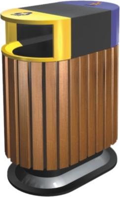 China Large Community Outdoor Site Amenities , Environment Friendly Outdoor Trash Can for sale