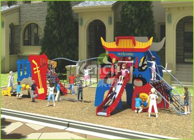 China Kids popular Chinese opera interesting play slide and climbing outdoor playground for sale